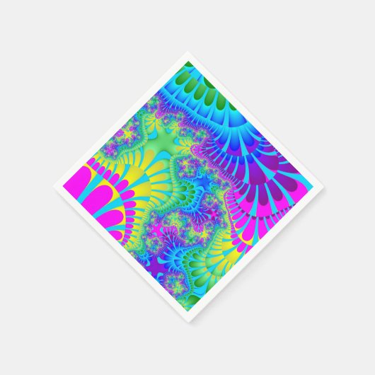 Sky Blue Rainbow Melt Servet (Hoek)