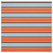 Sky Blue, Red en Black Colour Pattern Stof (Swatch)