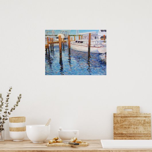 "Sky Blue Reflections" Poster (Keuken)