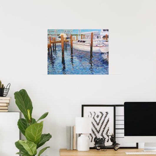 "Sky Blue Reflections" Poster (Thuiskantoor)