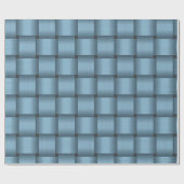 Sky Blue Ribbon Wrapping Paper Cadeaupapier (Vlak)