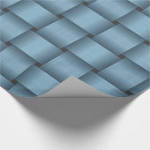 Sky Blue Ribbon Wrapping Paper Cadeaupapier (Hoek)