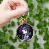 "Sky" Blue Roos Tattoo Butterfly Fairy Sleutelhang Sleutelhanger (Hand)