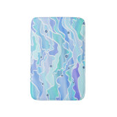 Sky Blue Seascape Abstract Badmat (Voorkant Verticaal)