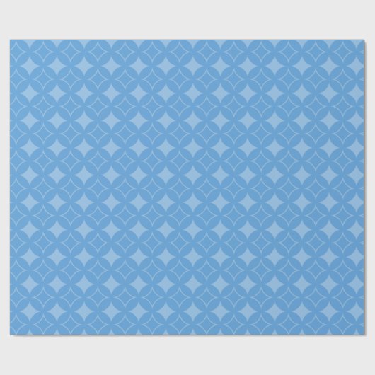Sky blue shippo-patroon cadeaupapier (Vlak)