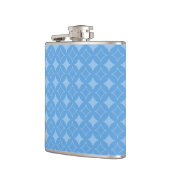 Sky blue shippo-patroon heupfles (Links)