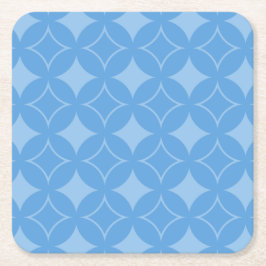 Sky blue shippo-patroon kartonnen onderzetters