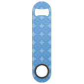Sky blue shippo-patroon speed flessenopener (Achterkant)