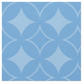 Sky blue shippo-patroon stof