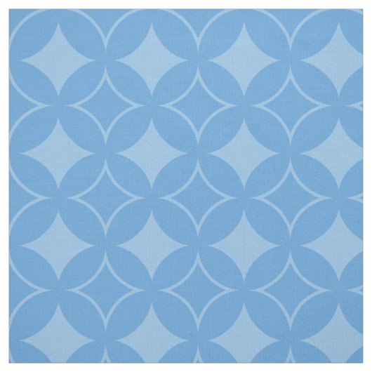 Sky blue shippo-patroon stof (Swatch)