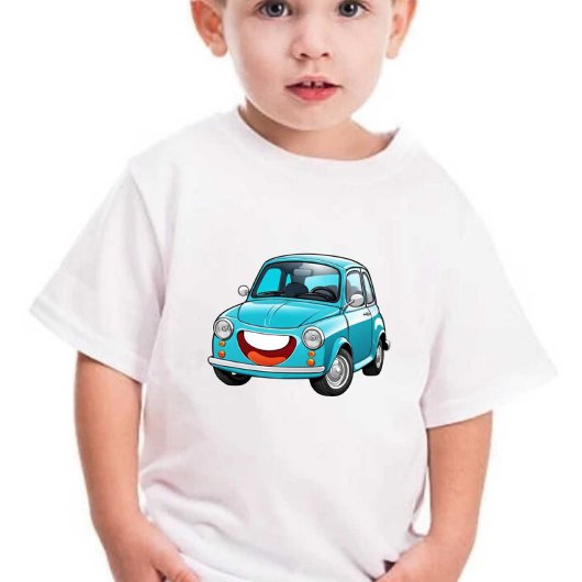 Sky Blue Smile Car Prin Kinder