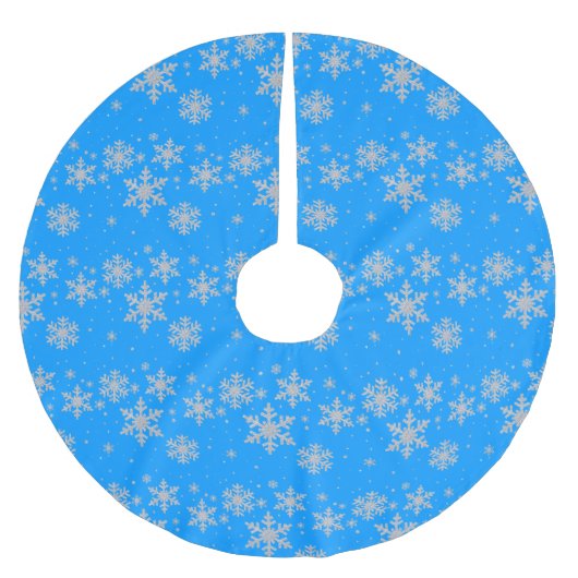 Sky Blue Sneeuwrok Kerstboom Rok (Voorkant)