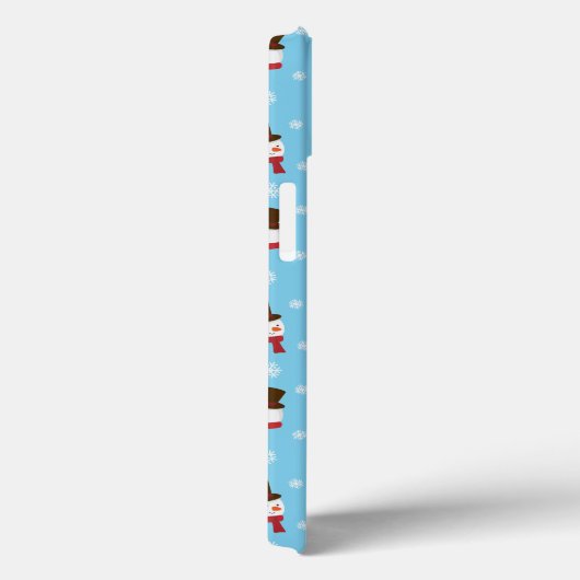 Sky Blue Snowman Phone Case (Achterkant / Rechts)