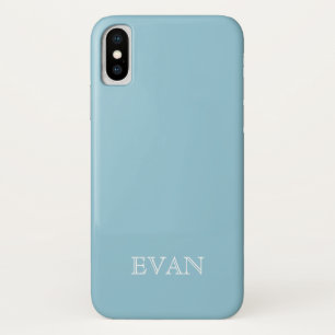 SKY BLUE Solid Color Background iPhone X Hoesje