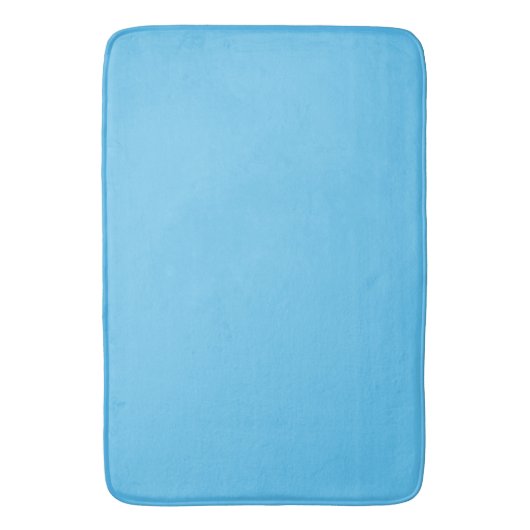 Sky Blue: Solid Color Badmat (Voorkant Verticaal)