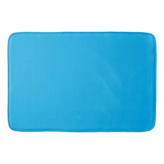 Sky Blue: Solid Color Badmat (Voorkant)