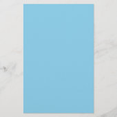 Sky Blue Solid Color Briefpapier (Voorkant)