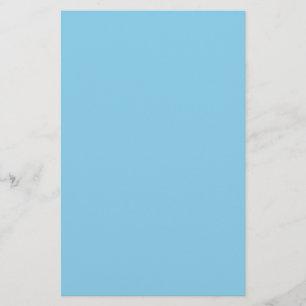 Sky Blue Solid Color Briefpapier