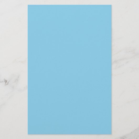 Sky Blue Solid Color Briefpapier (Voorkant)