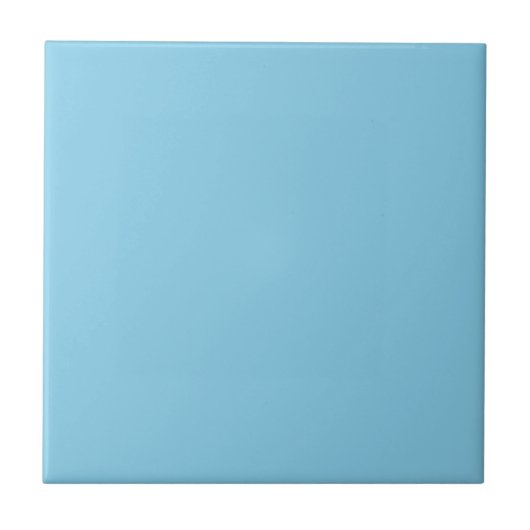 Sky Blue Solid Color Tegeltje (Voorkant)