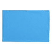 Sky Blue Solid Kussensloop (Achterkant)
