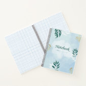 Sky-Blue Spiral Notebook Notitieboek (Binnen)