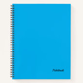 Sky Blue Spiral Notitieboek (Voorkant)