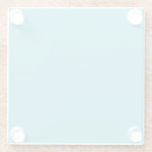 Sky Blue Square Glass Onderzetter Glazen Onderzetter (Achterkant)