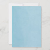 Sky Blue String Lights Baby shower Invitation Kaart (Achterkant)