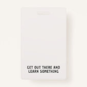 Sky Blue Stripe Homeschool Educator ID Badge (Achterkant)