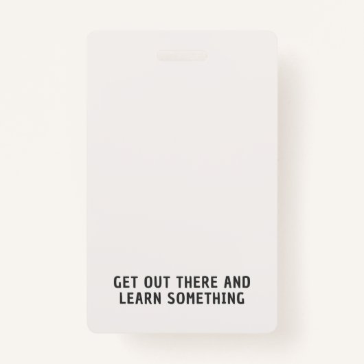 Sky Blue Stripe Homeschool Student ID Badge (Achterkant)