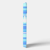 Sky blue stripes Hoesje-Mate iPhone case (Achterkant / Rechts)