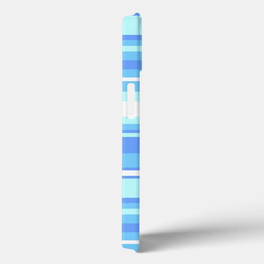 Sky blue stripes Hoesje-Mate iPhone case (Achterkant / Rechts)