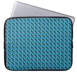 Sky Blue Topaz Kussen Edelsteen Laptop Sleeve