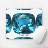 Sky Blue Topaz Kussen Edelsteen Muismat (Met muis)