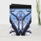 Sky Blue Tree-ontwerpkaart Kaart (Achterkant)