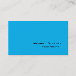 Sky Blue Unique Trendy Professional Minimalist Visitekaartje