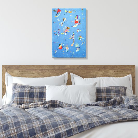 Sky Blue van Wassily Kandinsky Canvas Afdruk (Insitu (Slaapkamer))