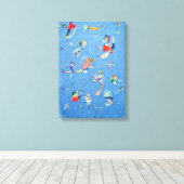 Sky Blue van Wassily Kandinsky Canvas Afdruk (Insitu (Houten vloer))
