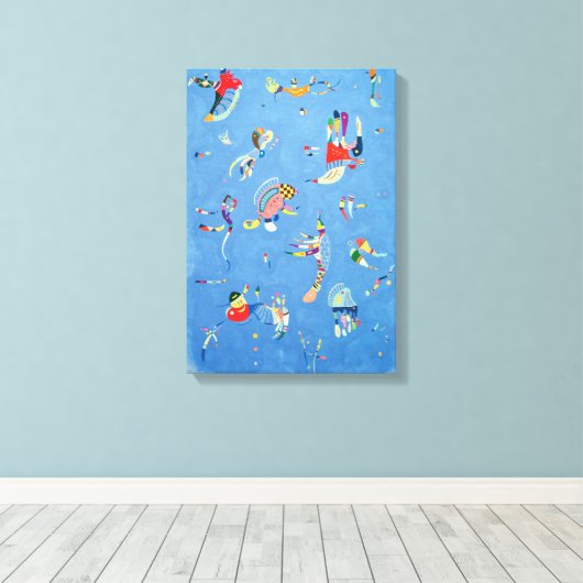 Sky Blue van Wassily Kandinsky Canvas Afdruk (Insitu (Houten vloer))