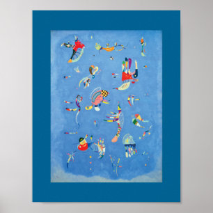 Sky Blue van Wassily Kandinsky Poster
