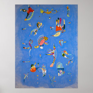 Sky Blue van Wassily Kandinsky Poster