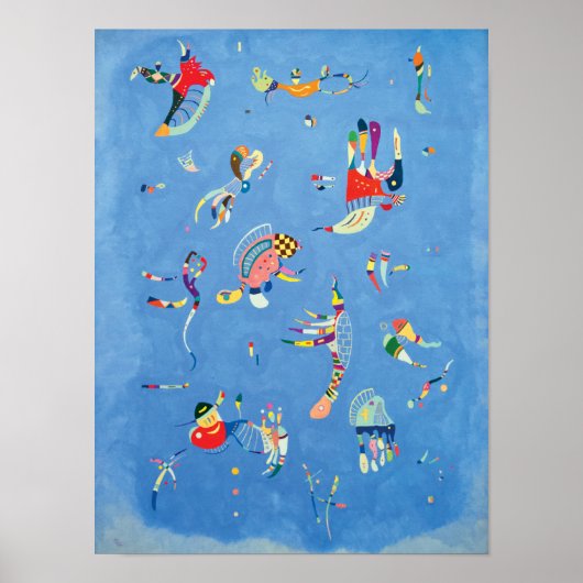 Sky Blue van Wassily Kandinsky Poster (Voorkant)