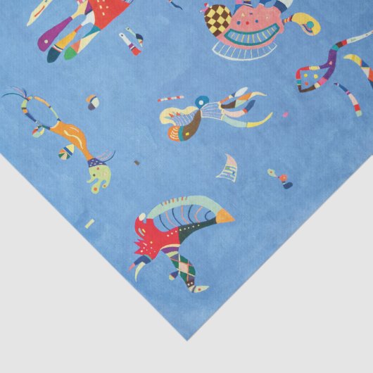 Sky Blue van Wassily Kandinsky Tissuepapier (Detail)