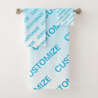 Sky Blue (veranderlijke kleur!) Ombre & Tekstpatro