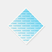 Sky Blue (veranderlijke kleur!) Ombre & Tekstpatro Servet (Hoek)