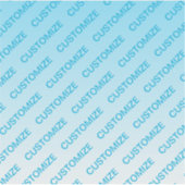 Sky Blue (veranderlijke kleur!) Ombre & Tekstpatro Sticker (Voorkant)