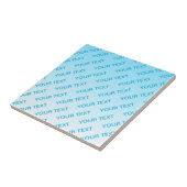 Sky Blue (veranderlijke kleur!) Ombre & Tekstpatro Tegeltje (Zijkant)