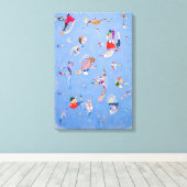 Sky Blue | Wassily Kandinsky Canvas Afdruk (Insitu (Houten vloer))