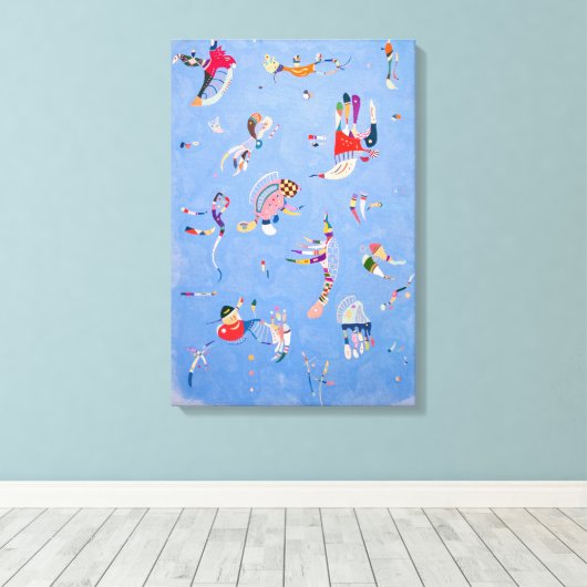Sky Blue | Wassily Kandinsky Canvas Afdruk (Insitu (Houten vloer))